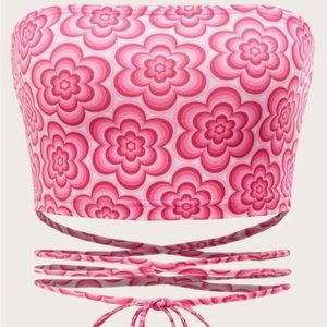 pink flower top